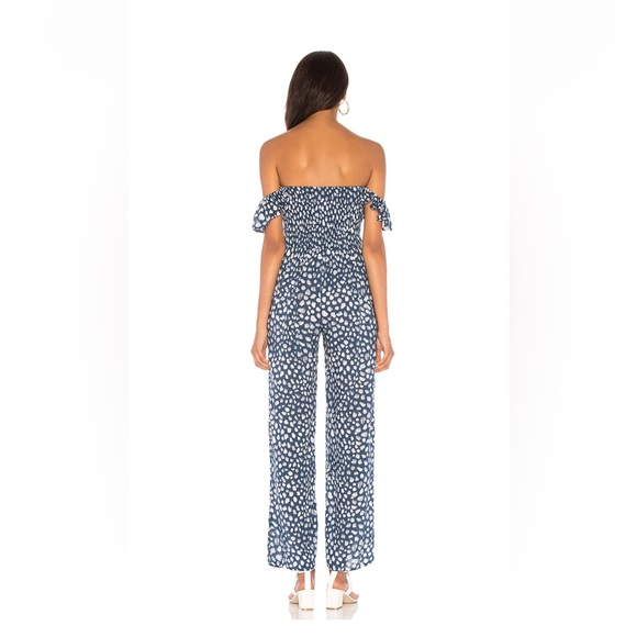 Tiare Hawaii Blue and White Jumpsuit - Picture 2 of 3